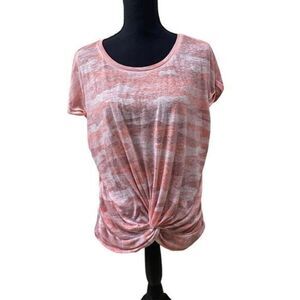 Lucky Brand Cap Sleeve Scoop Neck T-Shirt Tee Size Woman-L